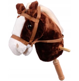 Hobby horse koń na kiju z dźwiękami