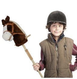 Hobby horse koń na kiju z dźwiękami