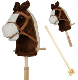 Hobby horse koń na kiju z dźwiękami