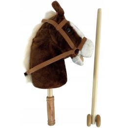 Hobby horse koń na kiju z dźwiękami