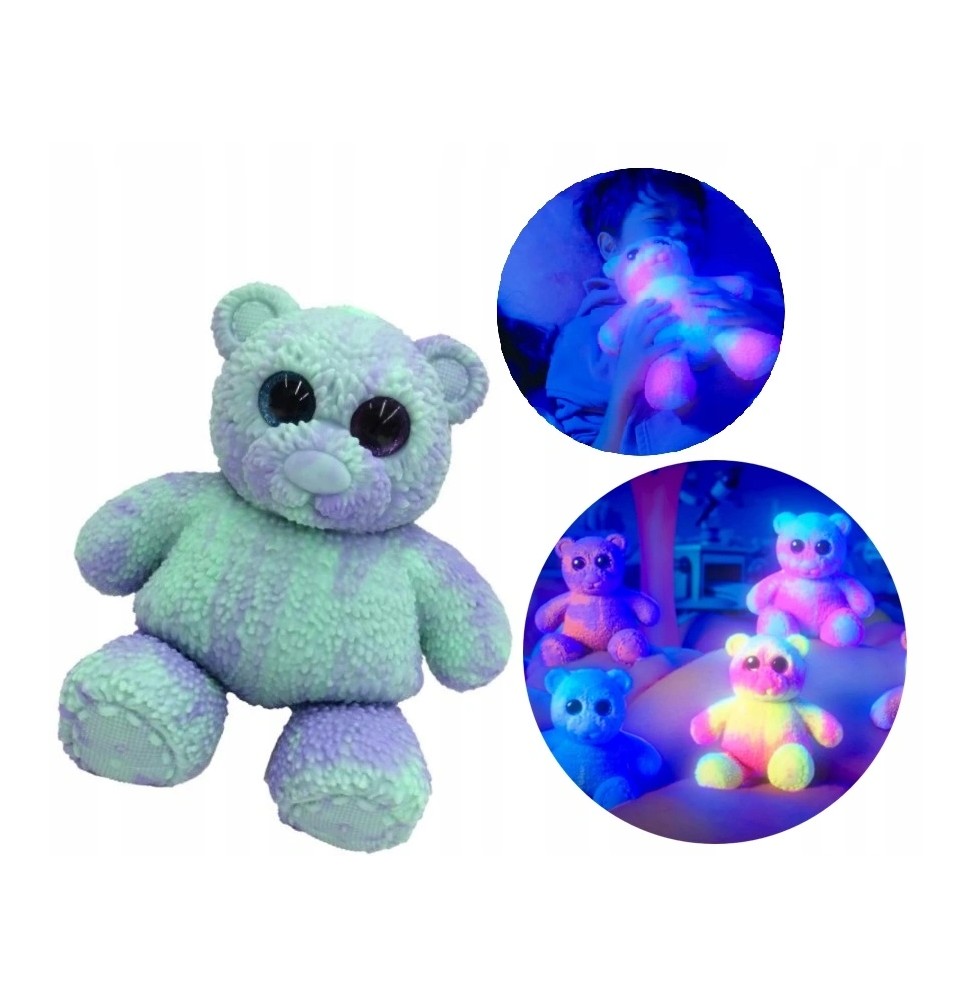 Purple-Mint Bear with Glow Function