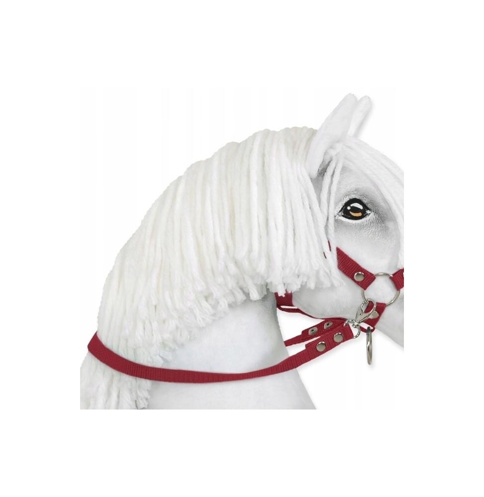 Wodze dla konia Hobby Horse - bordowe