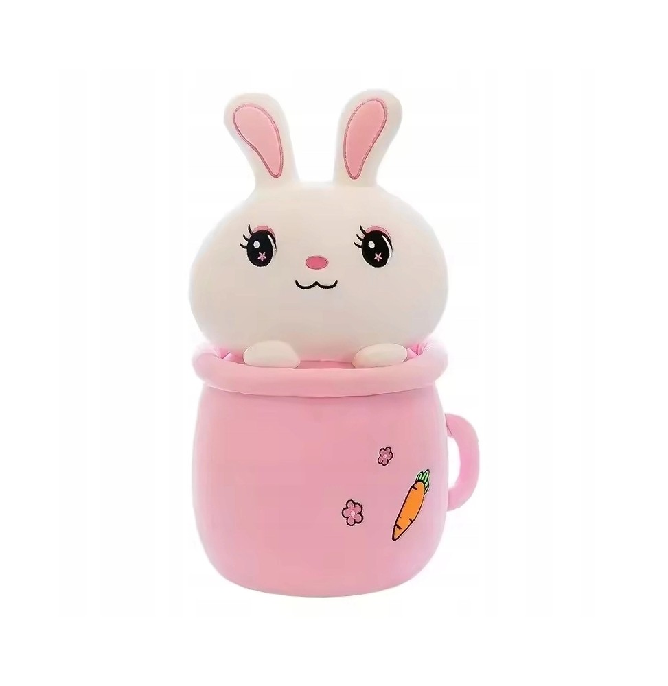 Plush Bunny in Cup for Kids