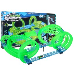 Glow-in-the-Dark Race Track for Kids 3+