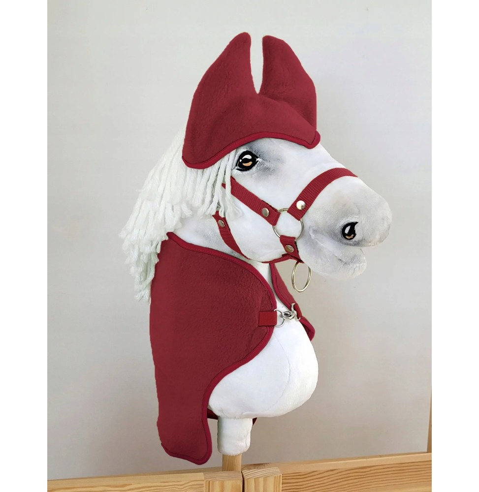 Derka i nauszniki Hobby Horse A4 - bordo