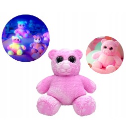 Cuddly Pink-White Illuminated Bear