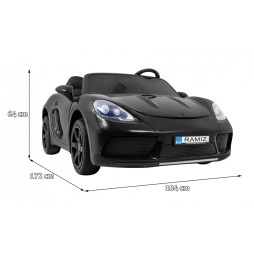 Perfecta car for 2 kids with mp3 and led