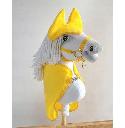 Pătură și căști Hobby Horse A4 - galben