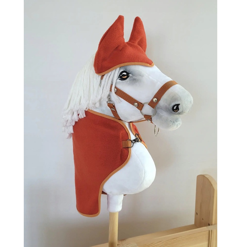 Derka i nauszniki dla hobby horse A4 - rudy