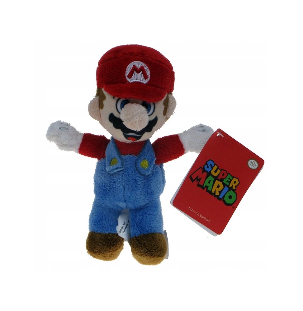 Pluș Mario Super Mario Bros. - 16cm