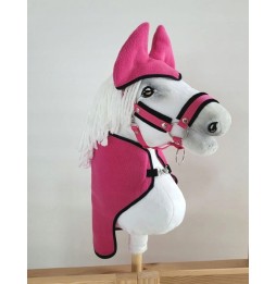 Hobby Horse A4 Blanket and Earmuffs - Dark Pink