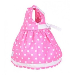 Doll Dress 35-45cm Elizabeth - Pink with Dots