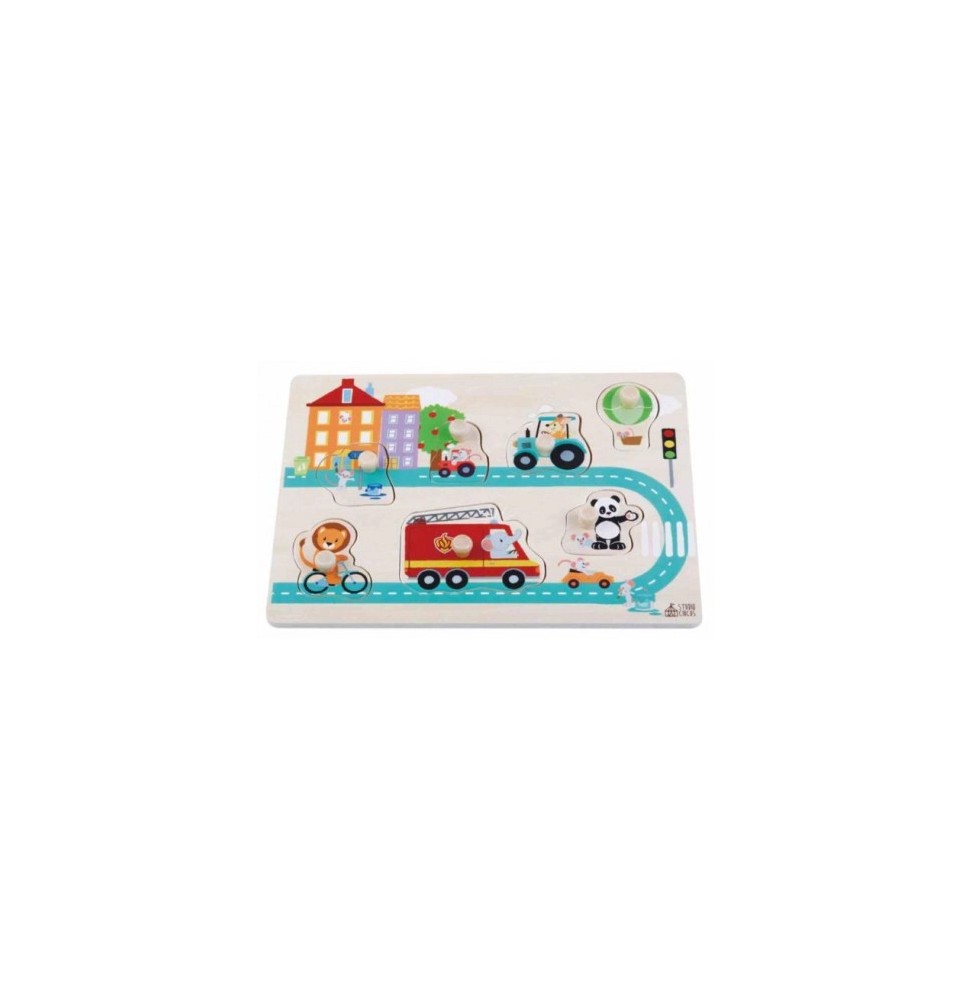 Wooden Puzzle City Traffic I for Kids