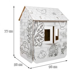 XXL House with Car Coloring for Kids