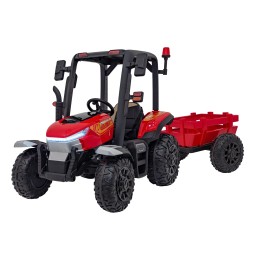 Red Blast Tractor with Trailer for Kids