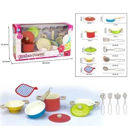 Colorful Pots and Accessories Set for Kids