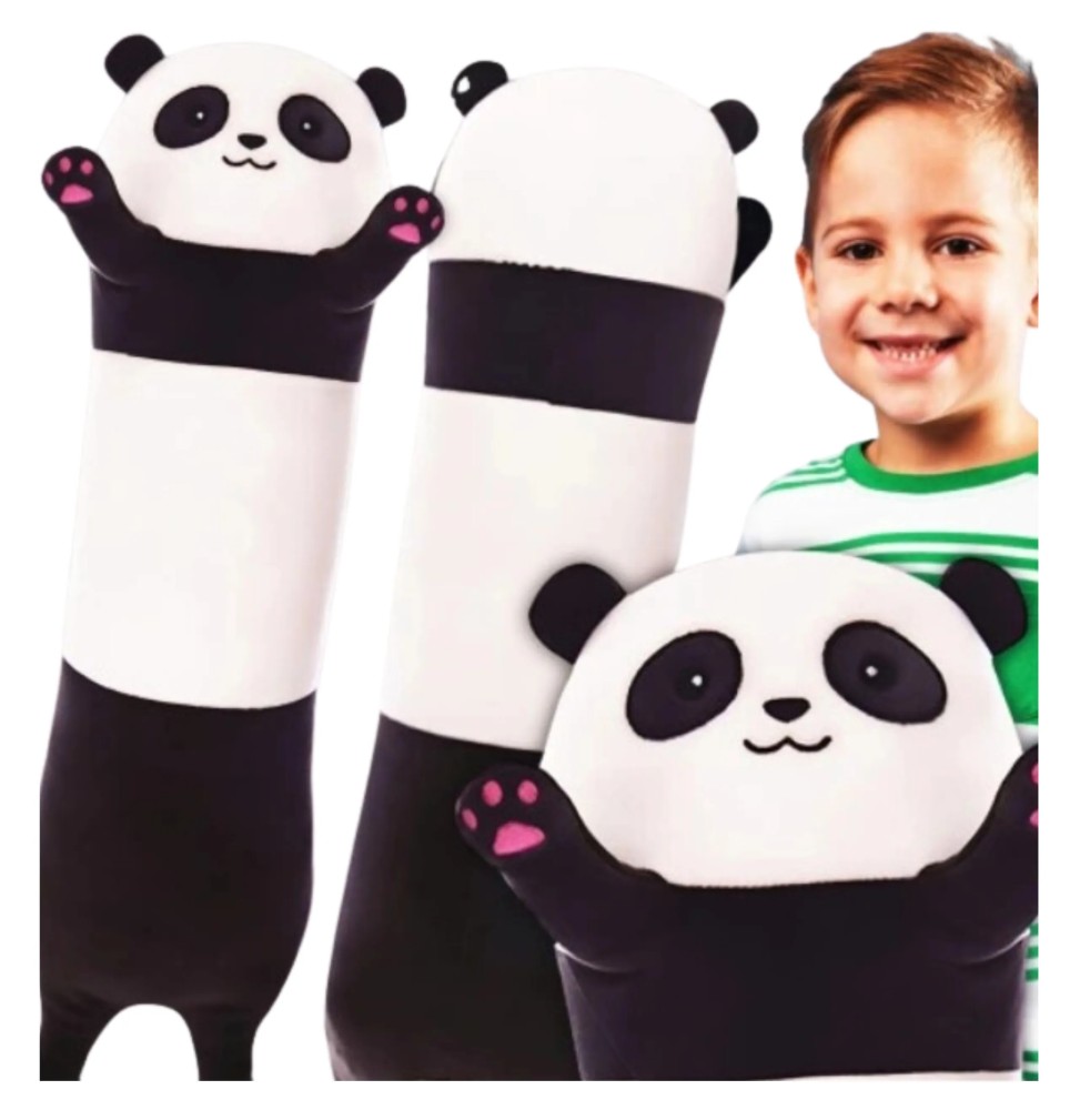 Długi miś panda poduszka 70 cm dla dzieci