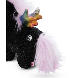 Nici Unicorn Soft Toy Yin 22cm Black/Multi-Coloured