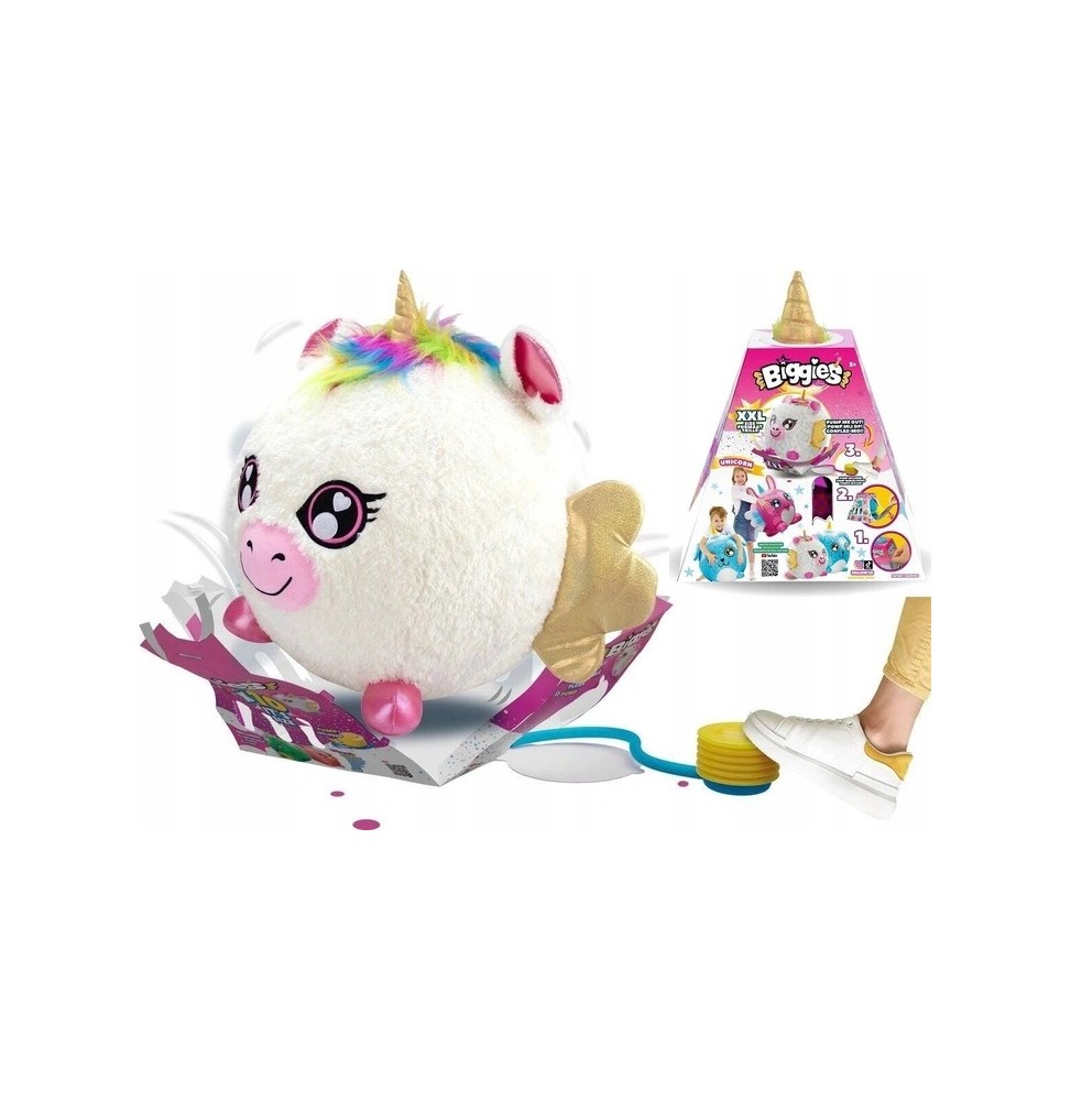 Cobi Biggies Inflatable White Unicorn Toy