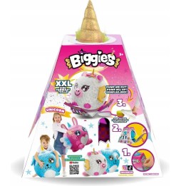 Maskotă Cobi Biggies unicorn alb