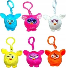 Furby Keychain with Sound Orange Plush