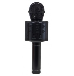 Microfon karaoke cu difuzor negru