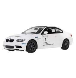 Bmw m3 alb rastar model 1:14 controlat de la distanță