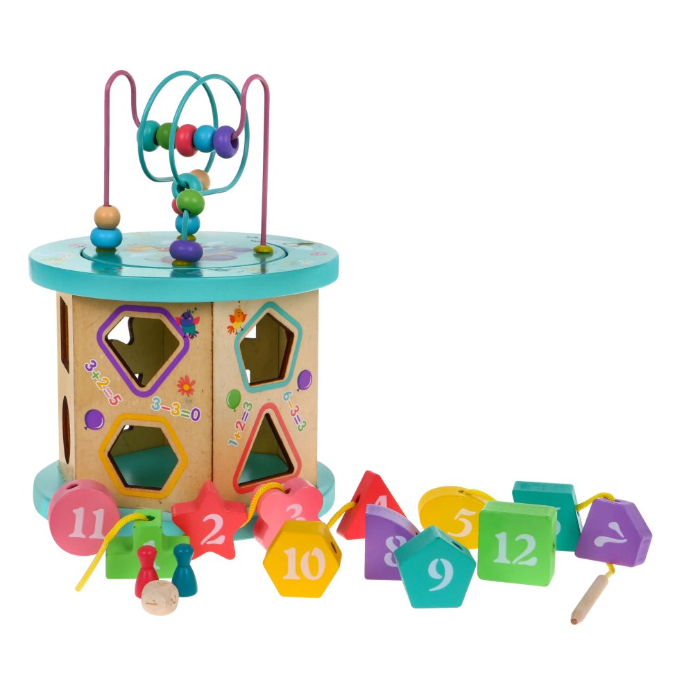 Wooden Educational Multi-Cube 4in1 for Kids