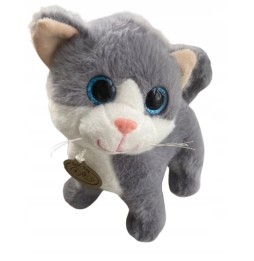 Plush Kitten with Glittery Eyes 23 cm