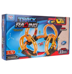 Racing Track with 4 Loops for Kids - 23 Pieces