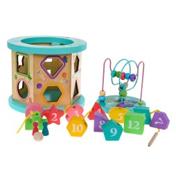 Wooden Educational Multi-Cube 4in1 for Kids