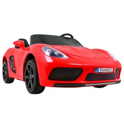 Perfecta car for 2 kids with inflatable wheels and motor