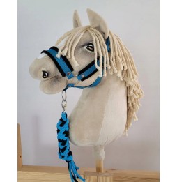 Zăbala A3 cu frânghie Hobby Horse - set turcoaz