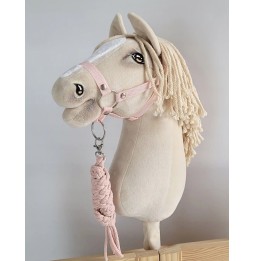 Hobby Horse A3 Halter and Lead - Dusty Pink