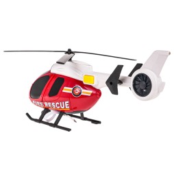 Set elicopter și mașinuță de pompieri