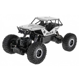 Crawler monster telecomandat 1:18 argintiu pentru copii