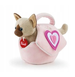 Trudi Plush Kitten in Pink Bag