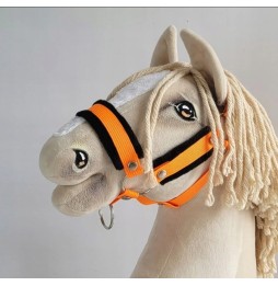 Hobby Horse A3 Neon Orange Halter with Fur