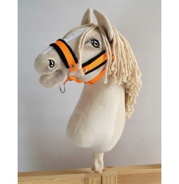 Hobby Horse A3 Neon Orange Halter with Fur