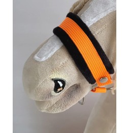 Hobby Horse A3 Neon Orange Halter with Fur