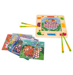 Board Game of Skill with Beads for Kids