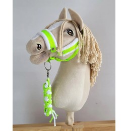 Hobby Horse Lead Rope White Neon Green