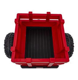 Red Blast Tractor with Trailer for Kids