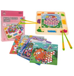 Board Game of Skill with Beads for Kids