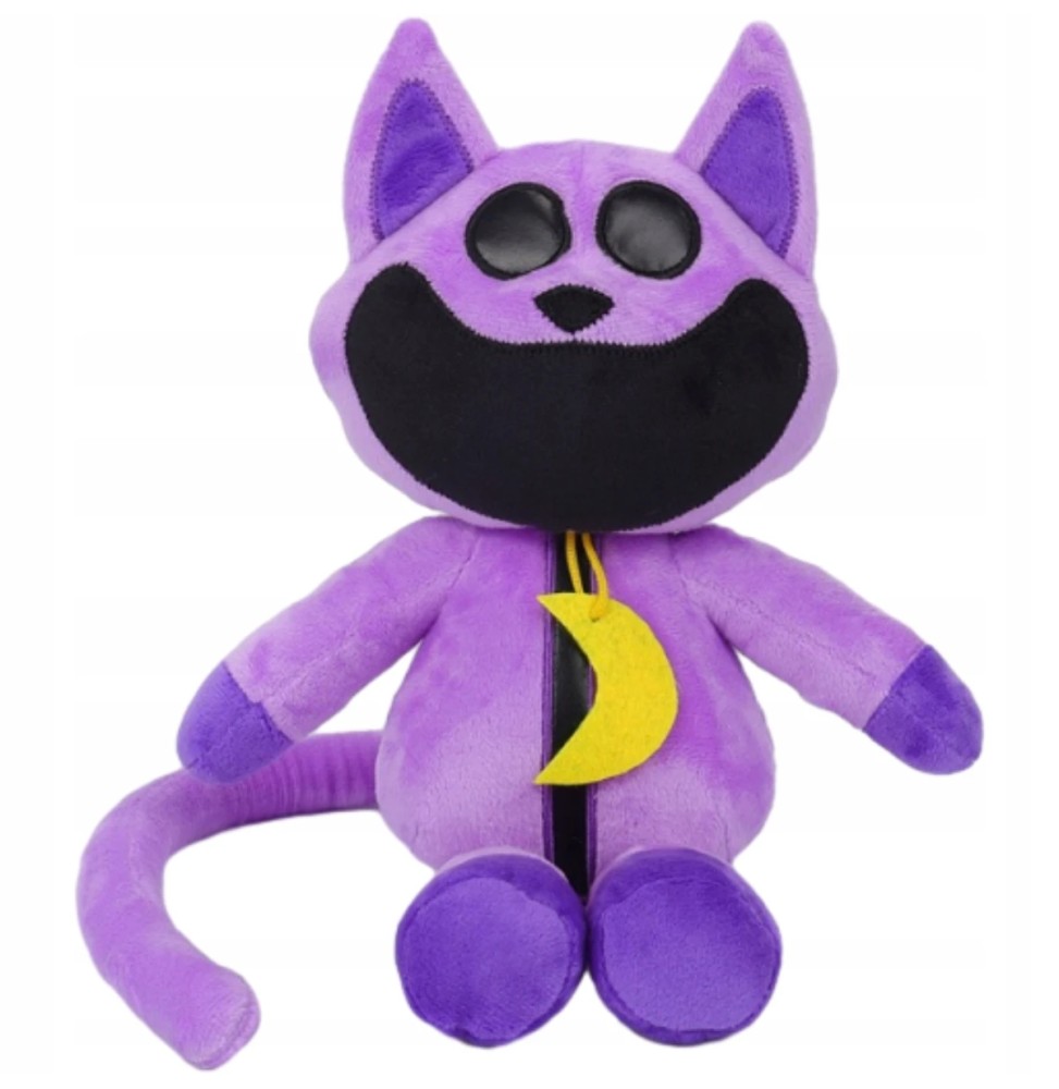 CatNap Plush Toy Purple Cat Smiling Critters