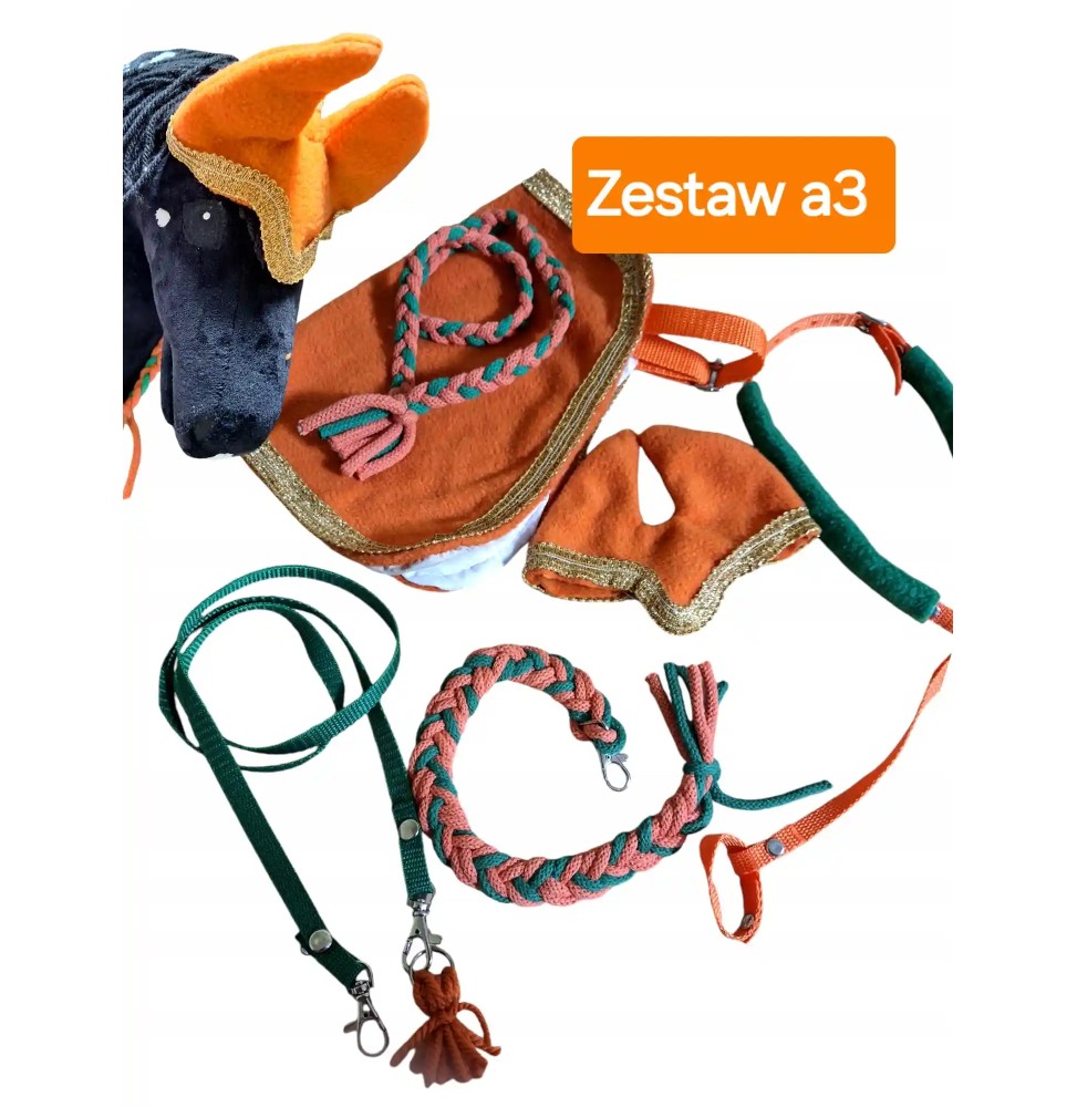 Pomarańczowa derka premium dla Hobby Horse A3