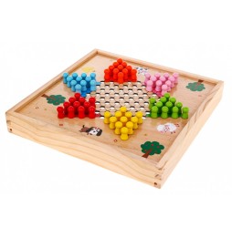 Wooden 6-in-1 Board Game Set for Kids