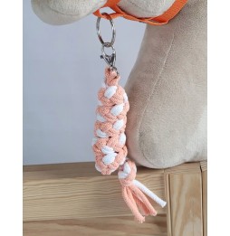 Hobby Horse lead white-orange