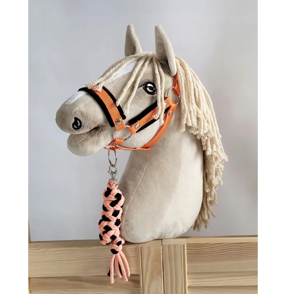 Hobby Horse A3 Halter and Lead Rope - Orange