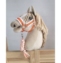 Hobby Horse lead white-orange